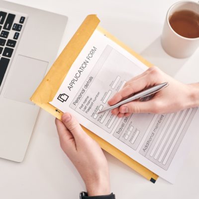 Filling application form